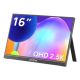 Arzopa Z1RC 16 monitor komputerowy 40,6 cm (16") 2560 x 1600 px 2.5K Czarny