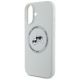 6. Etui Karl Lagerfeld Silicone Double Heads And Circle MagSafe do iPhone 16 beżowy