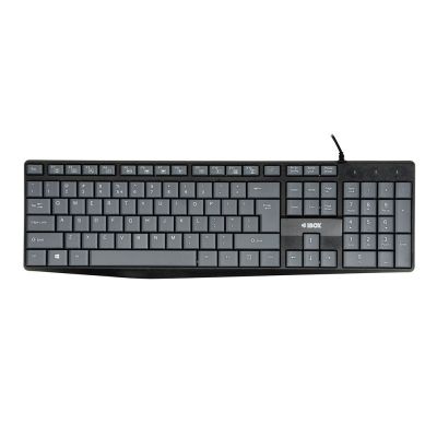 8. IBOX KLAWIATURA PRZEWODOWA ERIS, GREY