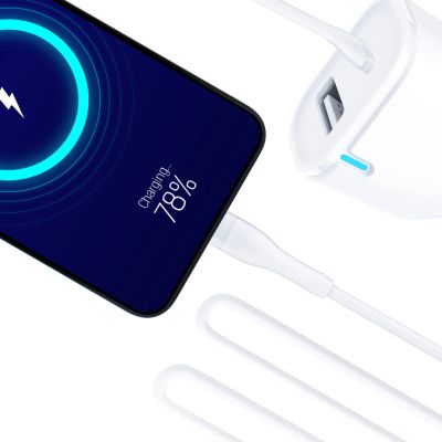 4. Ładowarka samochodowa 3mk Car Charger 20W PD3.0 QC 3.0 USB 1A1C - biała