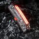 11. Zestaw lampek rowerowych Wozinsky WSBLB2 przednia (400 lm) USB-C i tylna USB micro - czarny