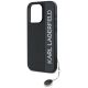 6. Etui Karl Lagerfeld Saffiano Rhinestones & Charm na iPhone 15 Pro - czarne