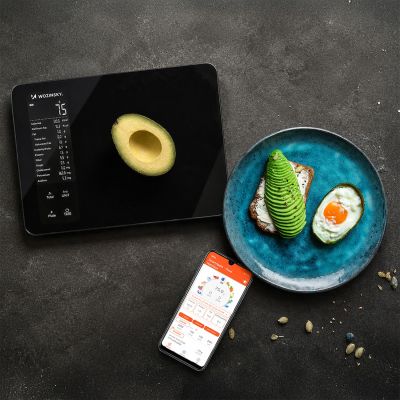 8. Waga kuchenna Wozinsky WIK-16 inteligentna z wyświetlaczem cyfrowym Bluetooth aplikacja - czarna