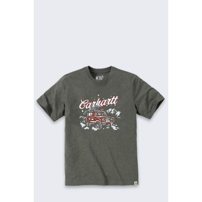 Koszulka Carhartt Dearborn Holiday BASIL HEATHER