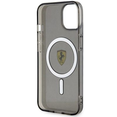 7. Etui Ferrari Translucent MagSafe na iPhone 14 Plus - czarne