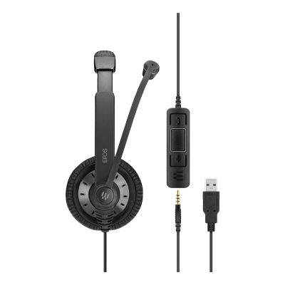 8. Słuchawki nauszne przewodowe Epos SC75 MS II USB-A