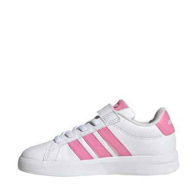 5. Buty dla dzieci adidas Grand Court 3.0 biało-różowe JP9371