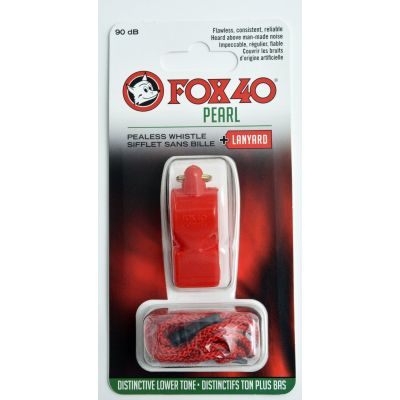 2. Gwizdek FOX 40 Pearl + sznurek 9703-0108 czerwony