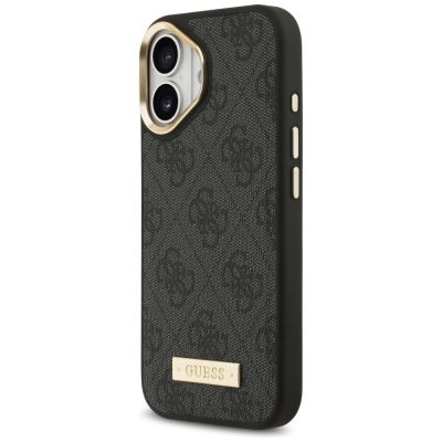 2. Etui Guess 4G Logo Plate MagSafe na iPhone 17 - czarne
