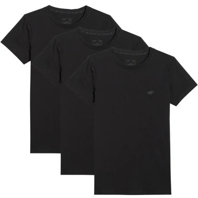T-shirt damski (ZESTAW KOSZULEK 3 SZT.) 4F 4FWMM00TTSHF3306-10S-20S-56S