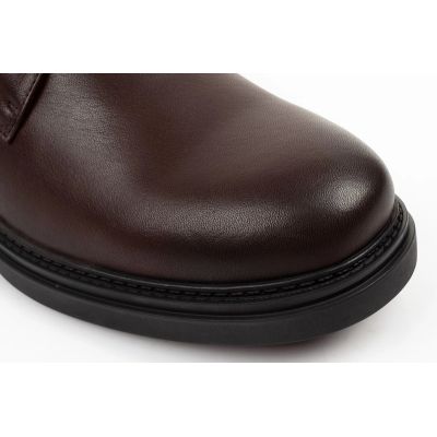 5. Lee Cooper buty męskie eleganckie skórzane brązowe trzewiki ocieplane