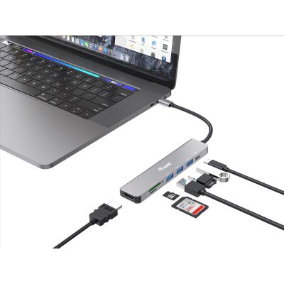2. Equip 133494 stacja dokująca Przewodowa USB 3.2 Gen 1 (3.1 Gen 1) Type-C Srebrny