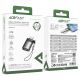 6. Adapter USB Acefast J7 USB-A - USB-C - szary