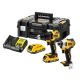 2. Zestaw Combo DeWalt 18V DCD709+DCF809 2x2,0Ah DCK2062D2T