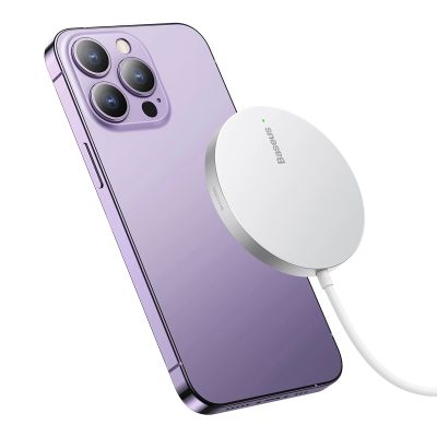 2. Baseus Simple Mini3 ładowarka indukcyjna 15W srebrny