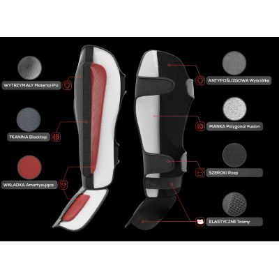 29. Ochraniacze na piszczele M - Black Master