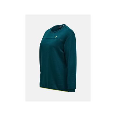 2. Bluza damska PEAK PERFORMANCE W Trail Polartec Power Grid Crew kolor zielony