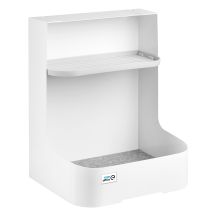Pojemnik podbiurkowy / organizer z półką na akcesoria Ergo Office, biały, max. 5kg,  ER-442