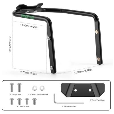 7. Wielofunkcyjny uchwyt Rockbros 31210013001 stabilizator torby podsiodłowej - czarny