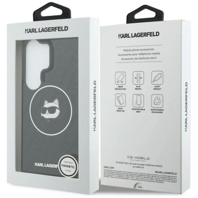8. Etui Karl Lagerfeld IML Repeated Choupette MagSafe na Samsung Galaxy S26 Ultra - czarne