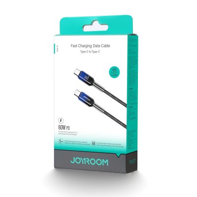 8. Kabel Joyroom S-A42 Crystal-Clear Series 60W USB-C - USB-C 1,2m - czarny