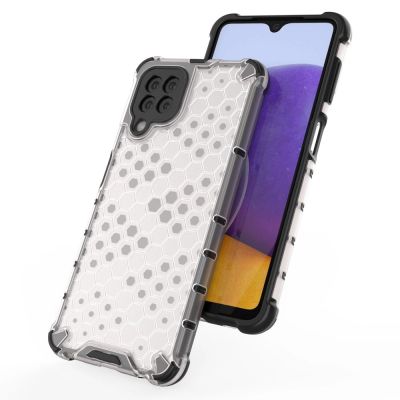 8. Honeycomb etui pancerny pokrowiec z żelową ramką Samsung Galaxy A22 4G czerwony