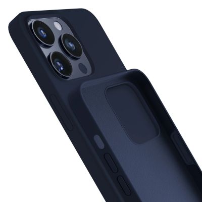 9. Etui 3mk Silicone Case na iPhone 15 Pro Max - granatowe