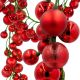 3. GAŁĄZKA GIRLANDA 180CM Z BOMBKAMI 80 SZT.MICA CZERWONA