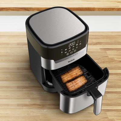 14. Tefal Easy Fry & Grill EY505D Pojedyńczy 4,2 l Autonomiczny 1550 W Frytkownica na gorące powietrze Stal nierdzewna