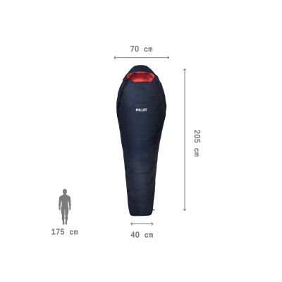 3. Śpiwór damski MILLET Baikal 750 W granatowy