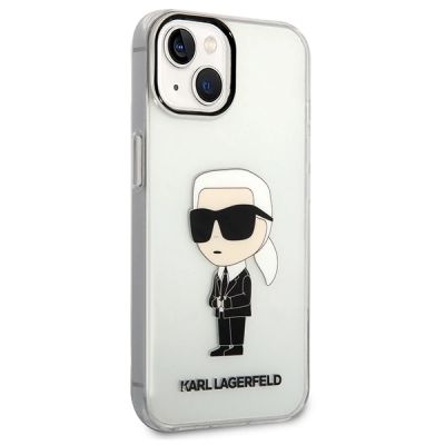 4. Etui Karl Lagerfeld Ikonik Karl Lagerfeld na iPhone 13 / 14 / 15 - przezroczyste
