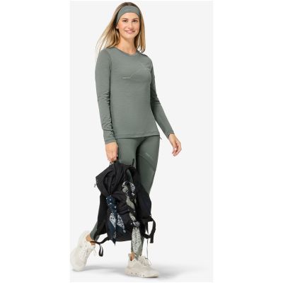 5. Bluza damska Super.natural Berggluck LS - eucalyptus/feather grey rozmiar: m