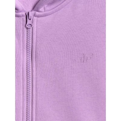 8. Bluza dresowa loose z kapturem dziewczęca 4F 4FJRSS26TSWSF2715-51S