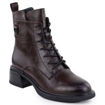 Skórzane botki damskie workery brązowe Filippo DBT7369