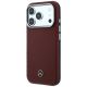 2. Etui Mercedes Leather Semi Wrap Wood Effect MagSafe na iPhone 17 Pro / 18 Pro - burgundowe