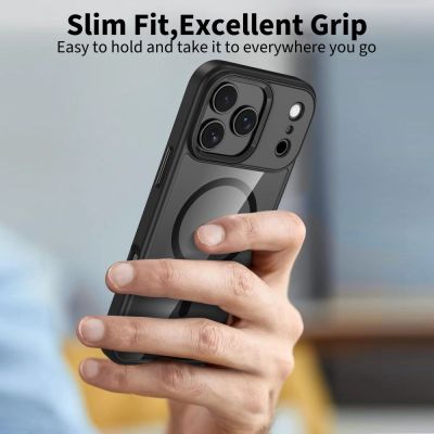 5. Etui Tech-Protect MagMat MagSafe na iPhone 17 Pro Max - przezroczysto-czarne