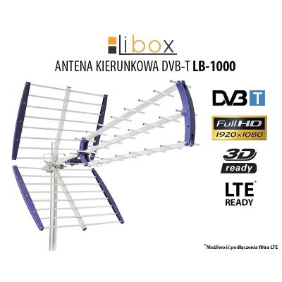 3. Antena kierunkowa zewnętrzna Libox LB1000 (16,5 dB; Typ F)