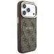 4. Etui Guess Embossed 4G Classic MagSafe na iPhone 17 Pro / 18 Pro - brązowe