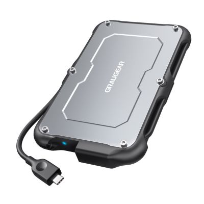 3. GRAUGEAR G-2502-C-10G obudowa do dysków twardych Obudowa HDD/SSD Czarny, Stal 2.5"