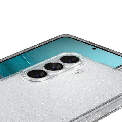 5. Etui Spigen Liquid Crystal Glitter na Samsung Galaxy S26+ - brokatowo-przezroczyste