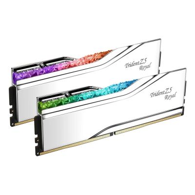 5. G.SKILL TRIDENT Z5 ROYAL RGB DDR5 2X16GB 6400MHZ CL32 XMP3 SILVER F5-6400J3239G16GX2-TR5S