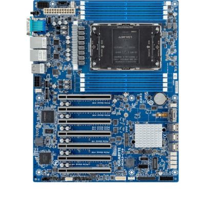 6. Płyta główna Gigabyte MS03-CE0 1x LGA4677 Intel Xeon Scalable 4/5gen C741 (8x DIMM, 3x SlimSAS (12x SATA), 1xM.2, 2x 1Gbe IPMI, ATX)