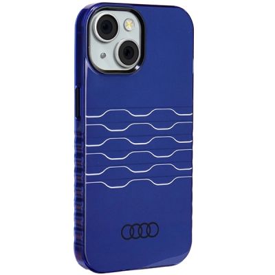 6. Etui Audi IML MagSafe na iPhone 15 / 14 / 13 - niebieskie
