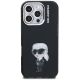 3. Etui Karl Lagerfeld IML Aquarelle Karl & Logo na iPhone 16 Pro - czarne