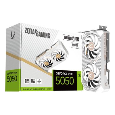 13. Karta graficzna ZOTAC GAMING GeForce RTX 5050 Twin Edge OC White