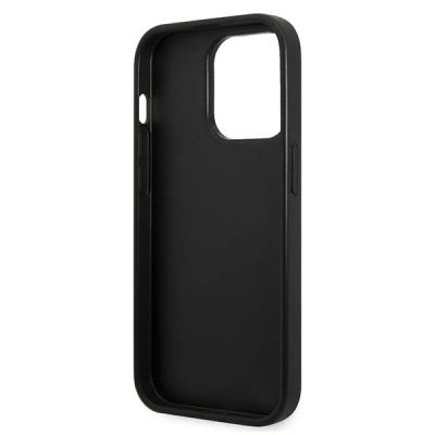 7. Etui Karl Lagerfeld Glitter Plaque Logo na iPhone 14 Pro Max - czarne