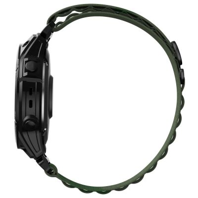 2. Pasek Tech-Protect Nylon Pro na Garmin Fenix 5 / 6 / 6 Pro / 7 - ciemnozielony