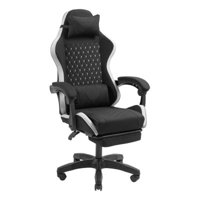4. TACENS MARS MGC-X FABRIC Black/White - fotel gamingowy