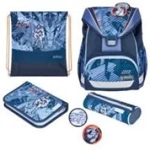 Herlitz UltraLight Plus TechMech zestaw do plecaka szkolnego Chłopiec Poliester Niebieski, Pomarańczowy