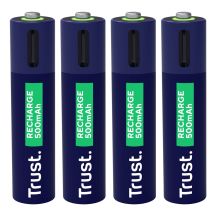 Baterie AAA Trust USB-C RECHARGEABLE BATTERIES 4P